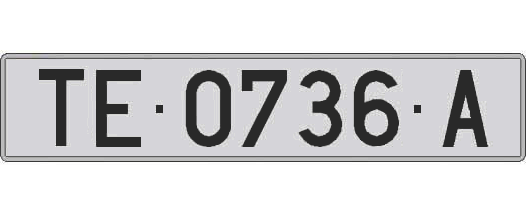 TE0736A matricula larga