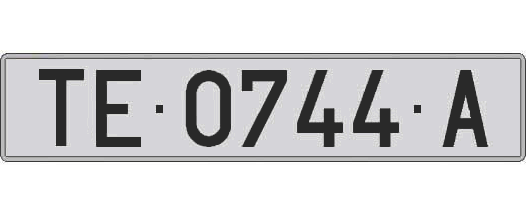 TE0744A matricula larga