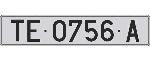 TE0756A matricula larga