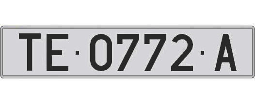 TE0772A matricula larga