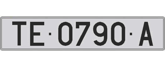TE0790A matricula larga