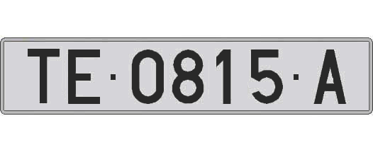 TE0815A matricula larga