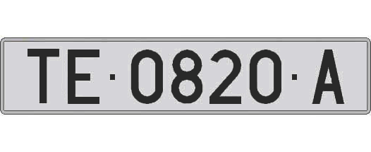 TE0820A matricula larga
