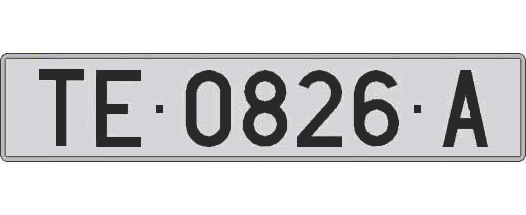 TE0826A matricula larga