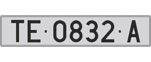TE0832A matricula larga