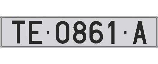 TE0861A matricula larga