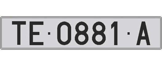 TE0881A matricula larga