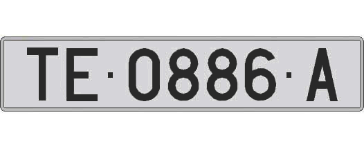TE0886A matricula larga