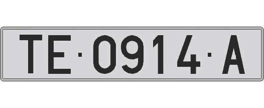 TE0914A matricula larga