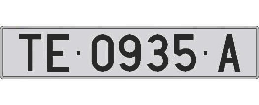 TE0935A matricula larga