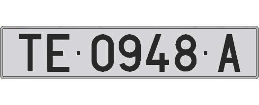 TE0948A matricula larga