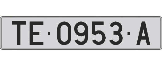 TE0953A matricula larga