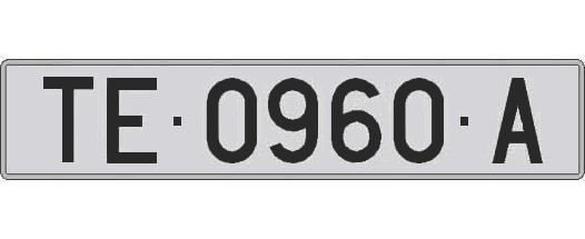 TE0960A matricula larga