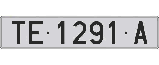 TE1291A matricula larga