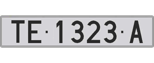 TE1323A matricula larga