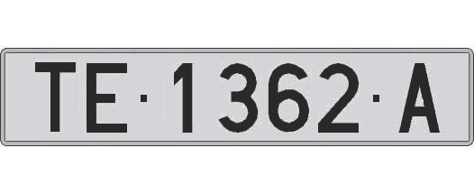 TE1362A matricula larga