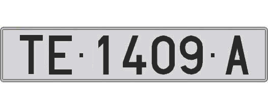 TE1409A matricula larga