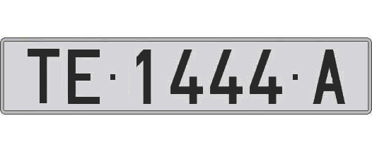 TE1444A matricula larga