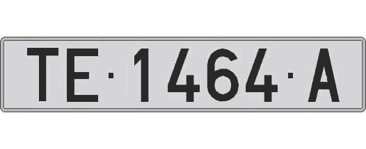 TE1464A matricula larga