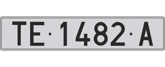 TE1482A matricula larga