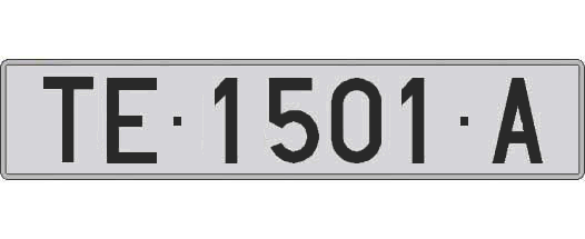 TE1501A matricula larga