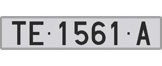 TE1561A matricula larga