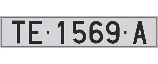 TE1569A matricula larga