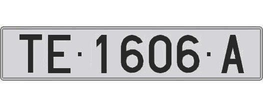 TE1606A matricula larga