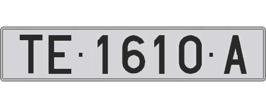TE1610A matricula larga