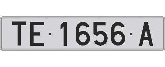 TE1656A matricula larga