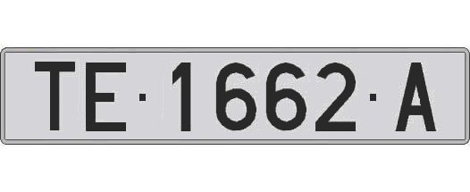 TE1662A matricula larga