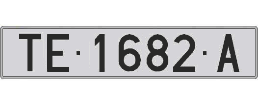 TE1682A matricula larga