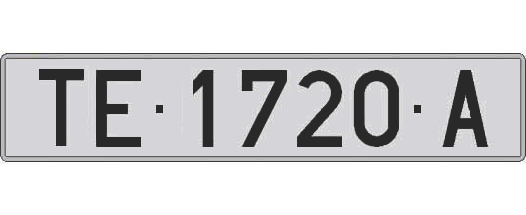 TE1720A matricula larga