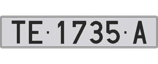 TE1735A matricula larga