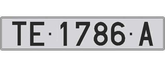 TE1786A matricula larga
