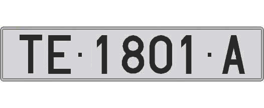 TE1801A matricula larga