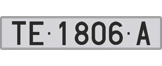 TE1806A matricula larga