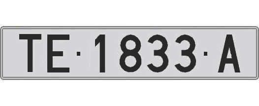 TE1833A matricula larga