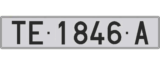 TE1846A matricula larga
