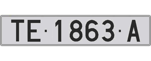 TE1863A matricula larga