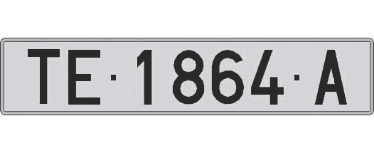 TE1864A matricula larga