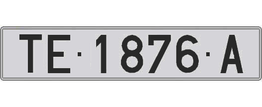 TE1876A matricula larga