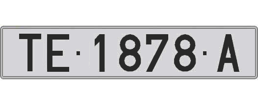 TE1878A matricula larga