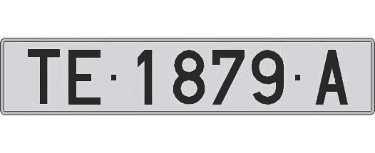 TE1879A matricula larga