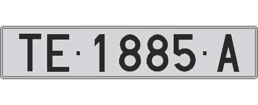 TE1885A matricula larga