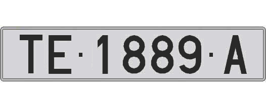 TE1889A matricula larga