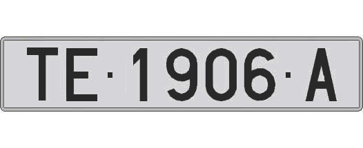 TE1906A matricula larga