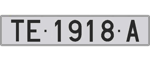 TE1918A matricula larga