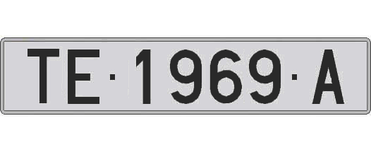 TE1969A matricula larga