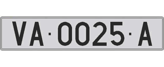 VA0025A matricula larga